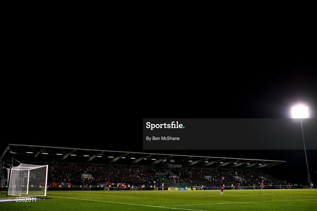 12 October 2026; A general view during the SSE Airtricity Men's Premier Division match between Shamrock Rovers and Bohemians at Tallaght Stadium in Dublin. Photo by Ben McShane/Sportsfile
