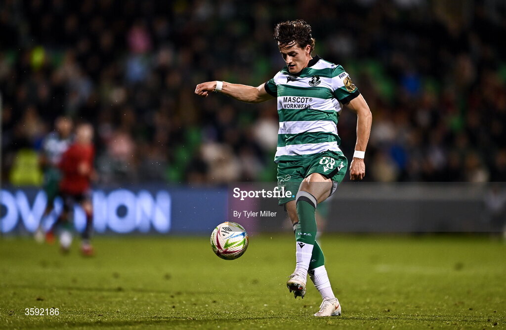 12 October 2026; John McGovern of Shamrock Rovers during the SSE Airtricity Men's Premier Division match between Shamrock Rovers and Bohemians at Tallaght Stadium in Dublin. Photo by Tyler Miller/Sportsfile