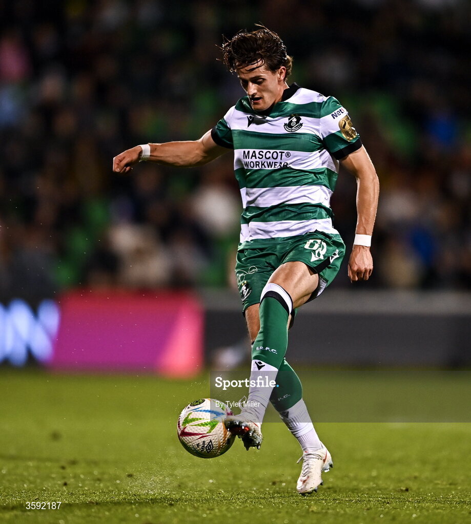 12 October 2026; John McGovern of Shamrock Rovers during the SSE Airtricity Men's Premier Division match between Shamrock Rovers and Bohemians at Tallaght Stadium in Dublin. Photo by Tyler Miller/Sportsfile
