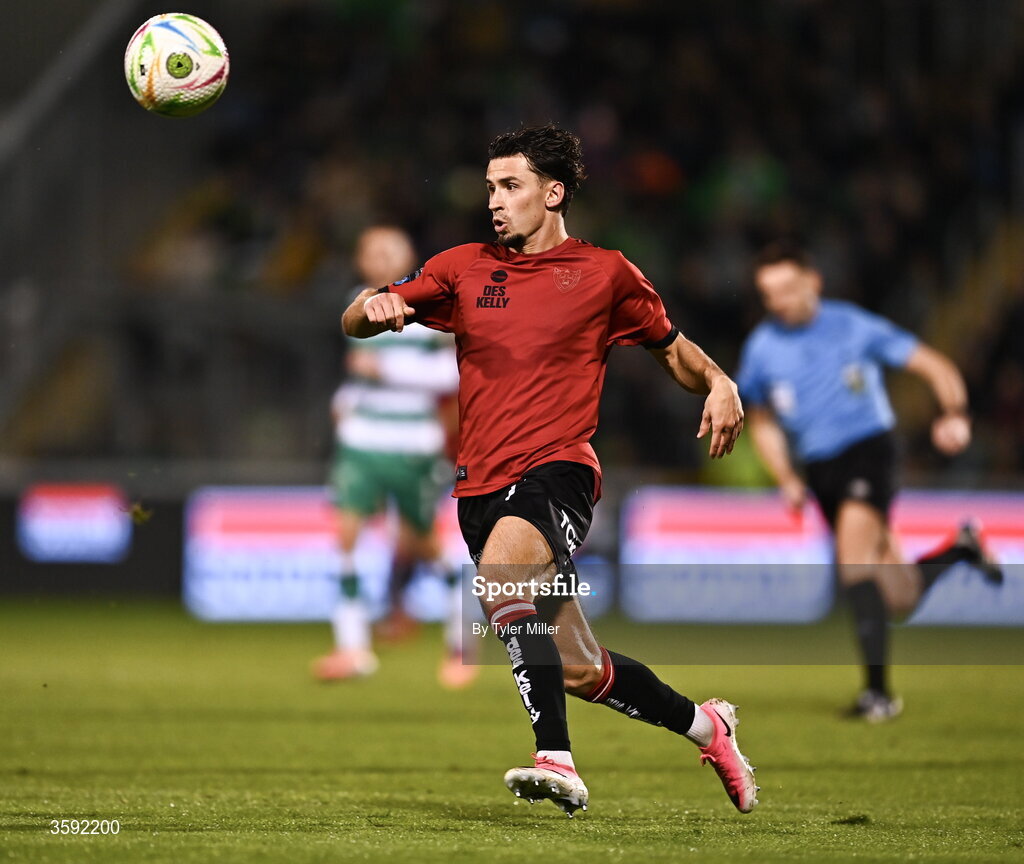 12 October 2026; Connor Parsons of Bohemians during the SSE Airtricity Men's Premier Division match between Shamrock Rovers and Bohemians at Tallaght Stadium in Dublin. Photo by Tyler Miller/Sportsfile