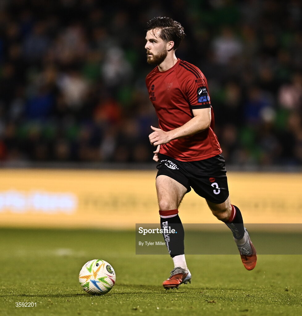 12 October 2026; Ryan Burke of Bohemians during the SSE Airtricity Men's Premier Division match between Shamrock Rovers and Bohemians at Tallaght Stadium in Dublin. Photo by Tyler Miller/Sportsfile