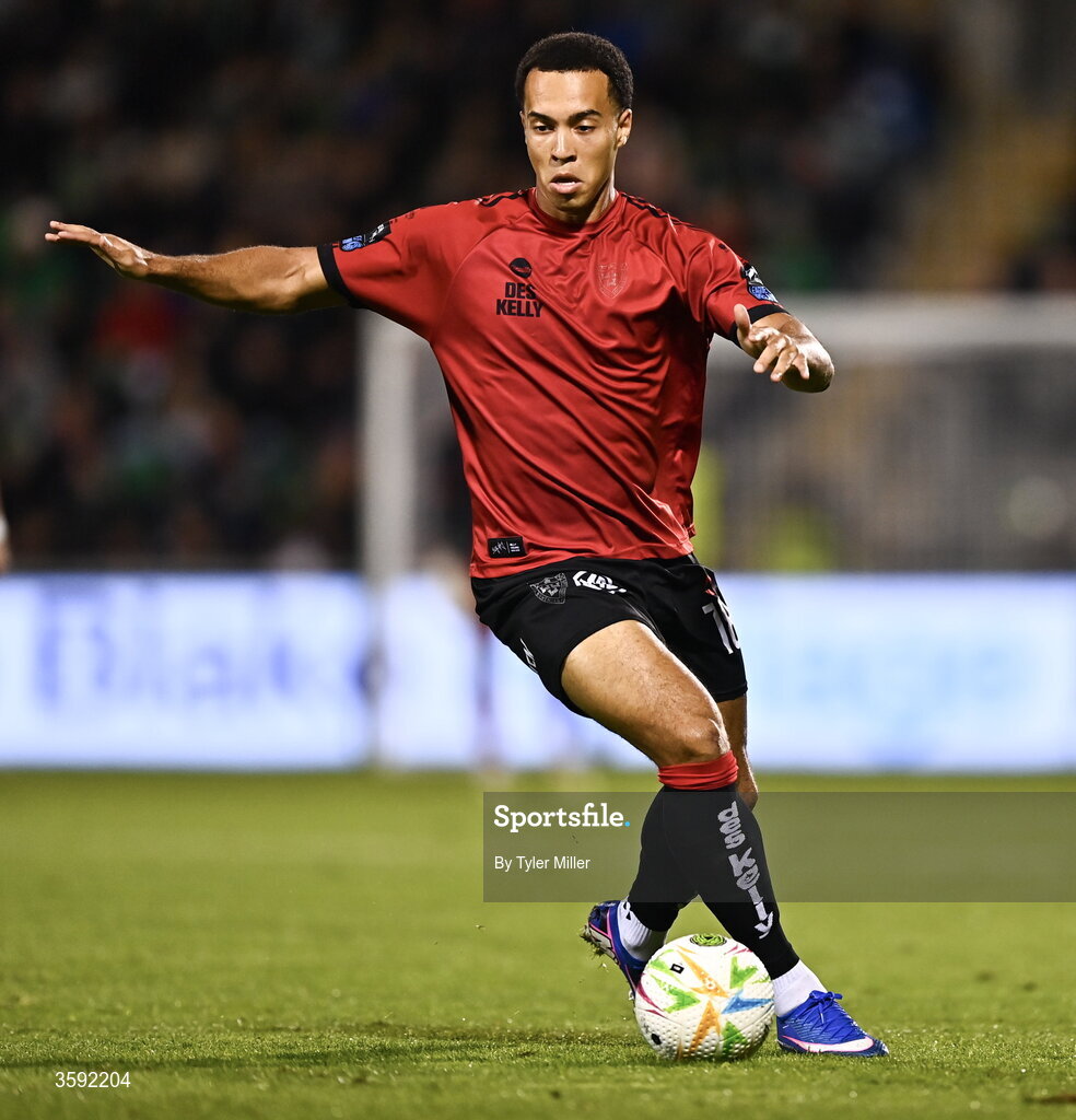 12 October 2026; Douglas James-Taylor of Bohemians during the SSE Airtricity Men's Premier Division match between Shamrock Rovers and Bohemians at Tallaght Stadium in Dublin. Photo by Tyler Miller/Sportsfile