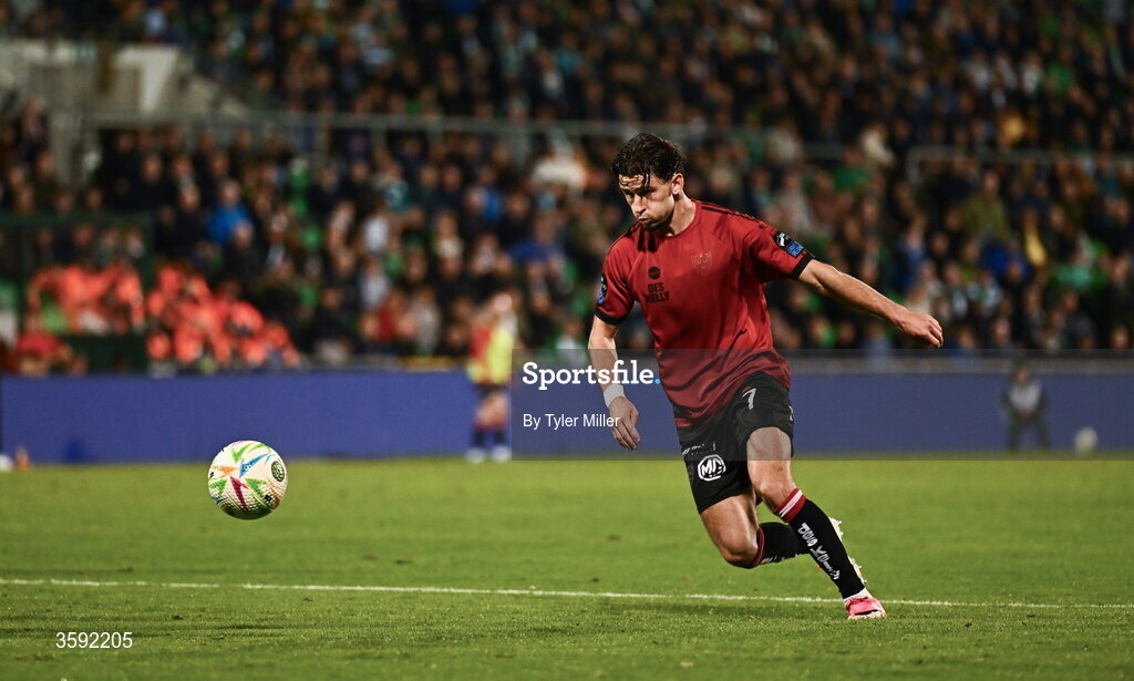 12 October 2026; Connor Parsons of Bohemians during the SSE Airtricity Men's Premier Division match between Shamrock Rovers and Bohemians at Tallaght Stadium in Dublin. Photo by Tyler Miller/Sportsfile
