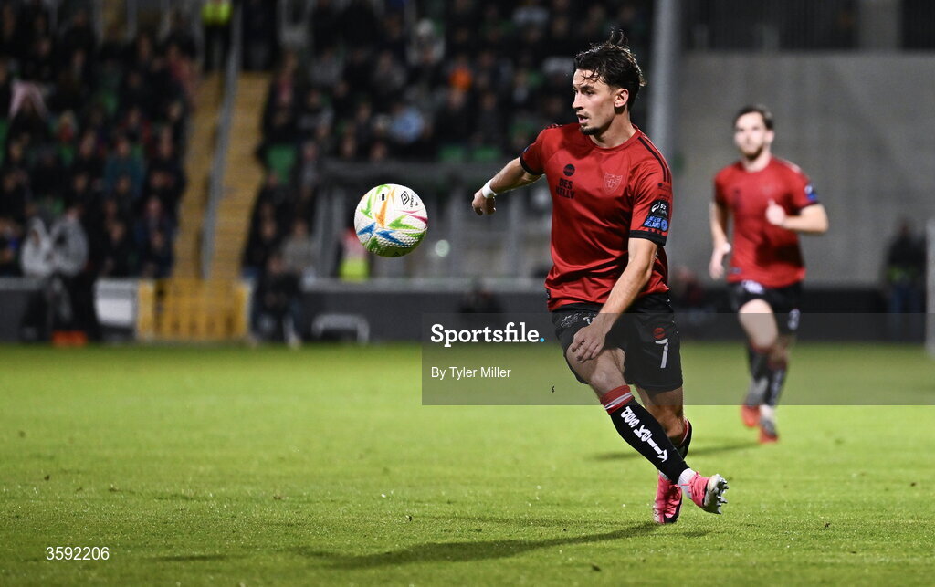 12 October 2026; Connor Parsons of Bohemians during the SSE Airtricity Men's Premier Division match between Shamrock Rovers and Bohemians at Tallaght Stadium in Dublin. Photo by Tyler Miller/Sportsfile