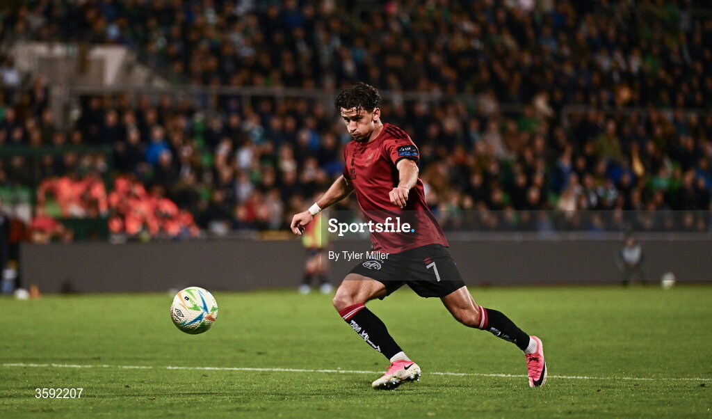 12 October 2026; Connor Parsons of Bohemians during the SSE Airtricity Men's Premier Division match between Shamrock Rovers and Bohemians at Tallaght Stadium in Dublin. Photo by Tyler Miller/Sportsfile