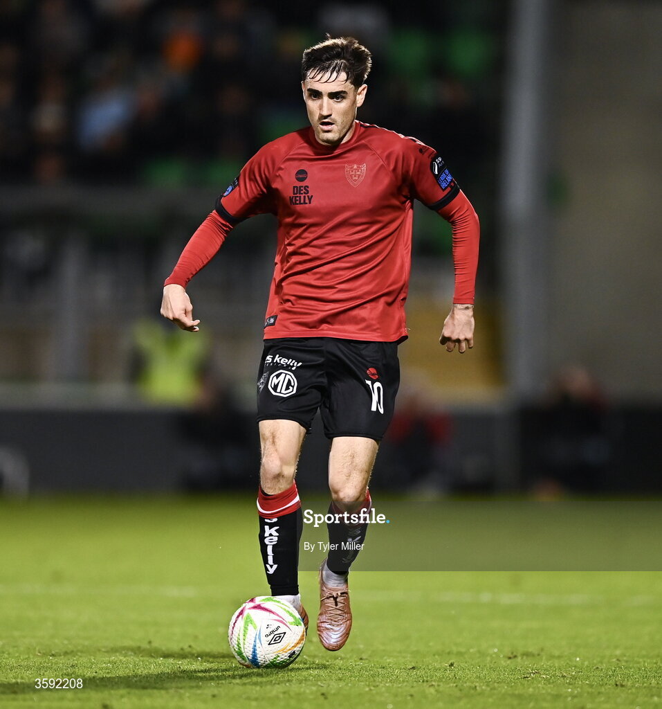 12 October 2026; Dawson Devoy of Bohemians during the SSE Airtricity Men's Premier Division match between Shamrock Rovers and Bohemians at Tallaght Stadium in Dublin. Photo by Tyler Miller/Sportsfile