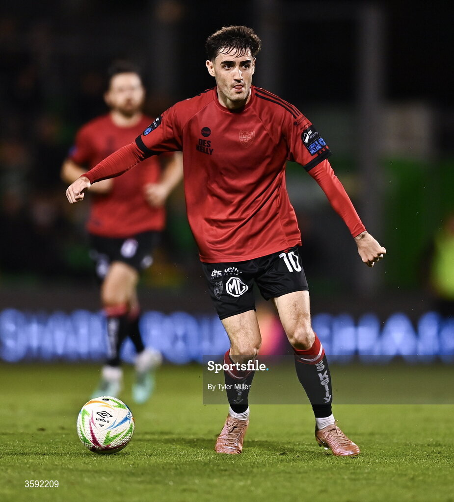 12 October 2026; Dawson Devoy of Bohemians during the SSE Airtricity Men's Premier Division match between Shamrock Rovers and Bohemians at Tallaght Stadium in Dublin. Photo by Tyler Miller/Sportsfile