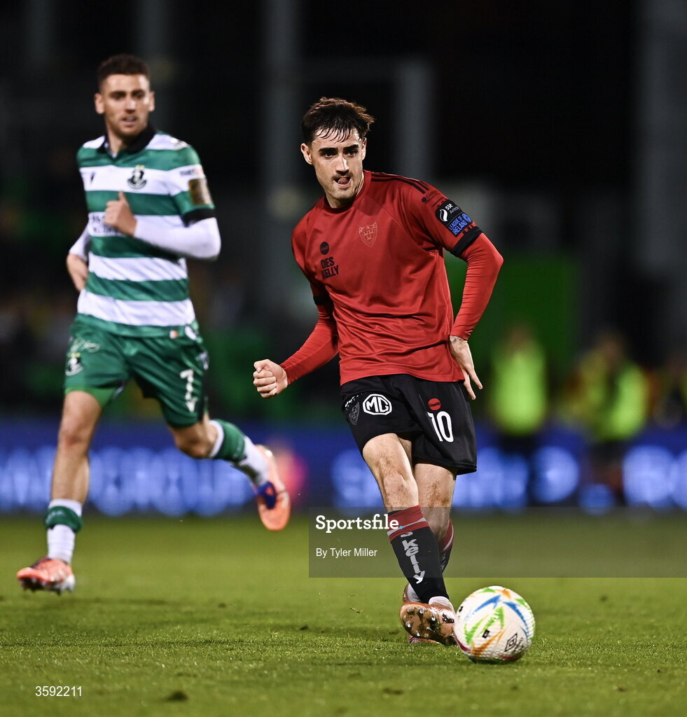 12 October 2026; Dawson Devoy of Bohemians during the SSE Airtricity Men's Premier Division match between Shamrock Rovers and Bohemians at Tallaght Stadium in Dublin. Photo by Tyler Miller/Sportsfile