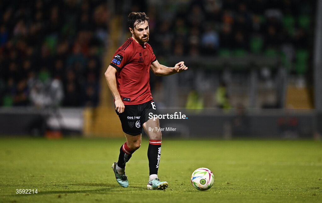 12 October 2026; Jordan Flores of Bohemians during the SSE Airtricity Men's Premier Division match between Shamrock Rovers and Bohemians at Tallaght Stadium in Dublin. Photo by Tyler Miller/Sportsfile