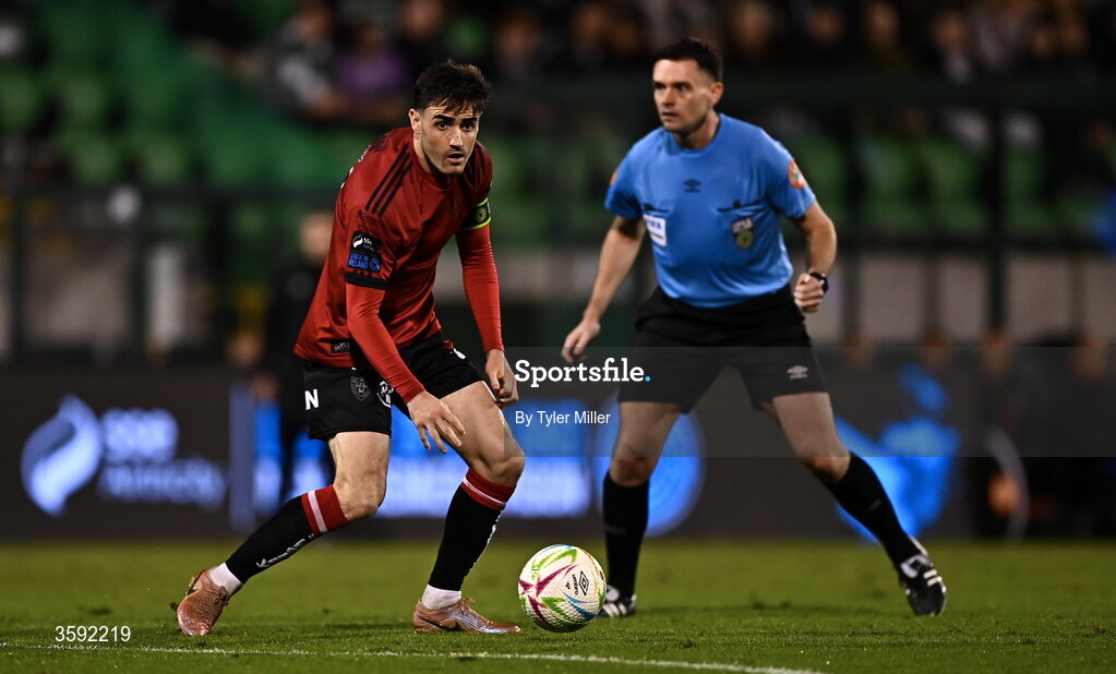 12 October 2026; Dawson Devoy of Bohemians during the SSE Airtricity Men's Premier Division match between Shamrock Rovers and Bohemians at Tallaght Stadium in Dublin. Photo by Tyler Miller/Sportsfile
