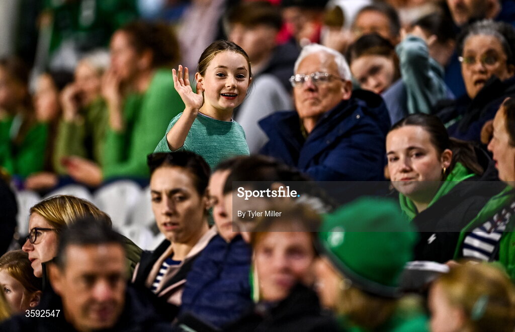 13 October 2026; Republic of Ireland supporters before the 2027 FIFA Women’s World Cup qualifying round 1 play-off second leg match between the Republic of Ireland and Kazakhstan at Páirc Uí Chaoimh in Cork. Photo by Tyler Miller/Sportsfile