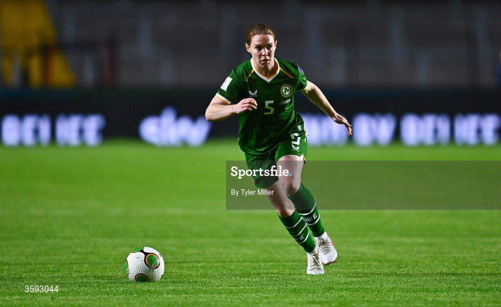 13 October 2026; Aoife Mannion of Republic of Ireland during the 2027 FIFA Women’s World Cup qualifying round 1 play-off second leg match between the Republic of Ireland and Kazakhstan at Páirc Uí Chaoimh in Cork. Photo by Tyler Miller/Sportsfile