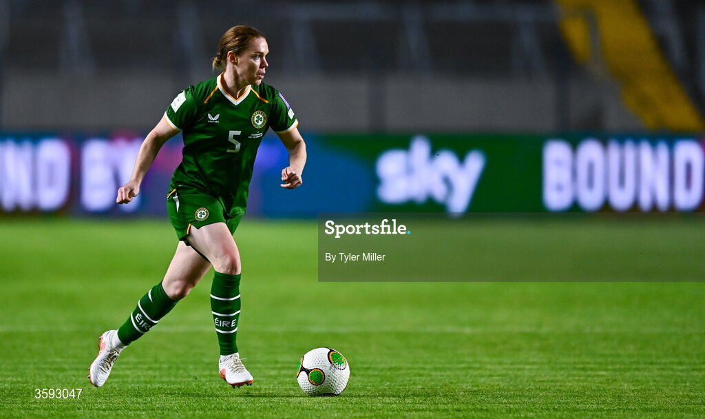 13 October 2026; Aoife Mannion of Republic of Ireland during the 2027 FIFA Women’s World Cup qualifying round 1 play-off second leg match between the Republic of Ireland and Kazakhstan at Páirc Uí Chaoimh in Cork. Photo by Tyler Miller/Sportsfile