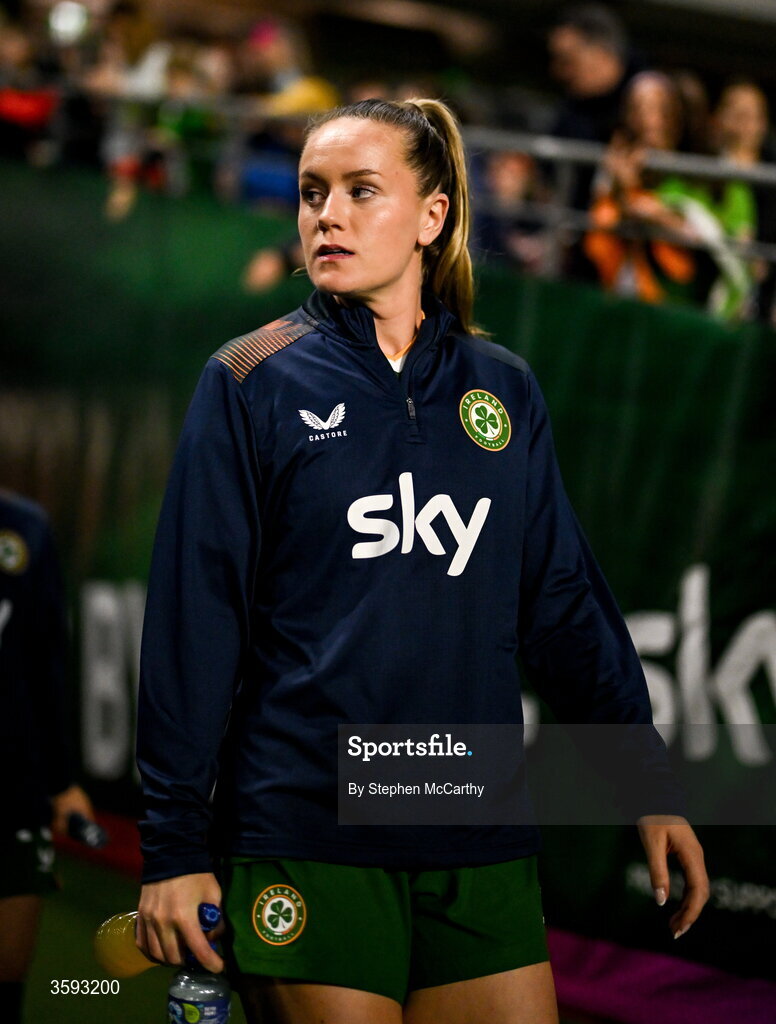 13 October 2026; Heather Payne of Republic of Ireland before the 2027 FIFA Women’s World Cup qualifying round 1 play-off second leg match between Republic of Ireland and Kazakhstan at SuperValu Páirc Uí Chaoimh in Cork. Photo by Stephen McCarthy/Sportsfile
