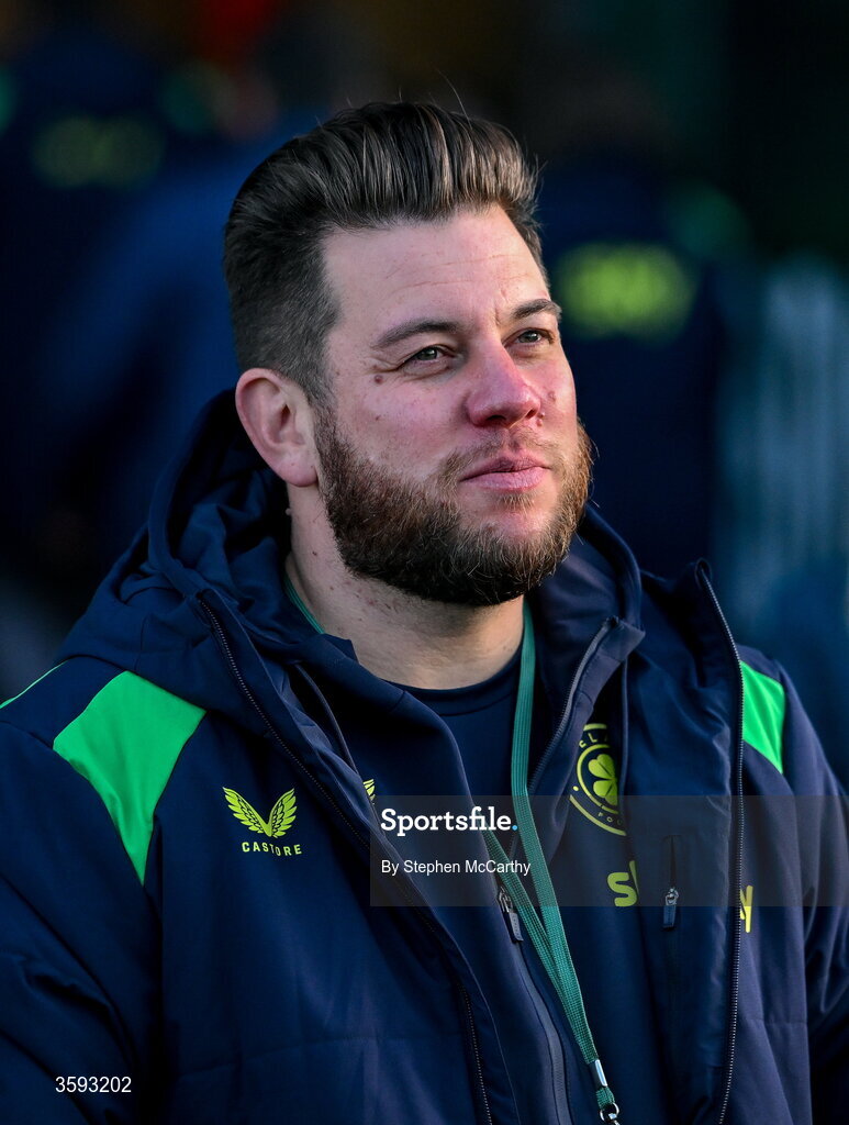 13 October 2026; Republic of Ireland chef Ryan Swift before the 2027 FIFA Women’s World Cup qualifying round 1 play-off second leg match between Republic of Ireland and Kazakhstan at SuperValu Páirc Uí Chaoimh in Cork. Photo by Stephen McCarthy/Sportsfile