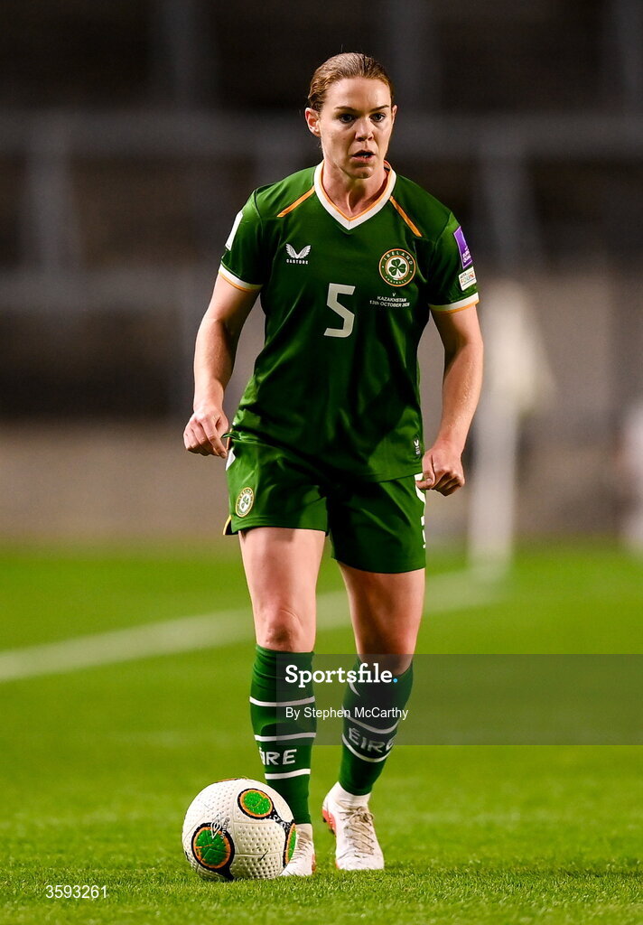 13 October 2026; Aoife Mannion of Republic of Ireland during the 2027 FIFA Women’s World Cup qualifying round 1 play-off second leg match between Republic of Ireland and Kazakhstan at SuperValu Páirc Uí Chaoimh in Cork. Photo by Stephen McCarthy/Sportsfile