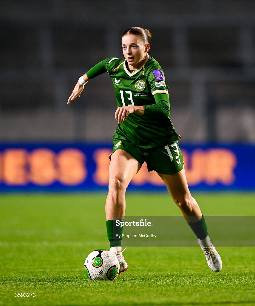 13 October 2026; Hayley Nolan of Republic of Ireland during the 2027 FIFA Women’s World Cup qualifying round 1 play-off second leg match between Republic of Ireland and Kazakhstan at SuperValu Páirc Uí Chaoimh in Cork. Photo by Stephen McCarthy/Sportsfile