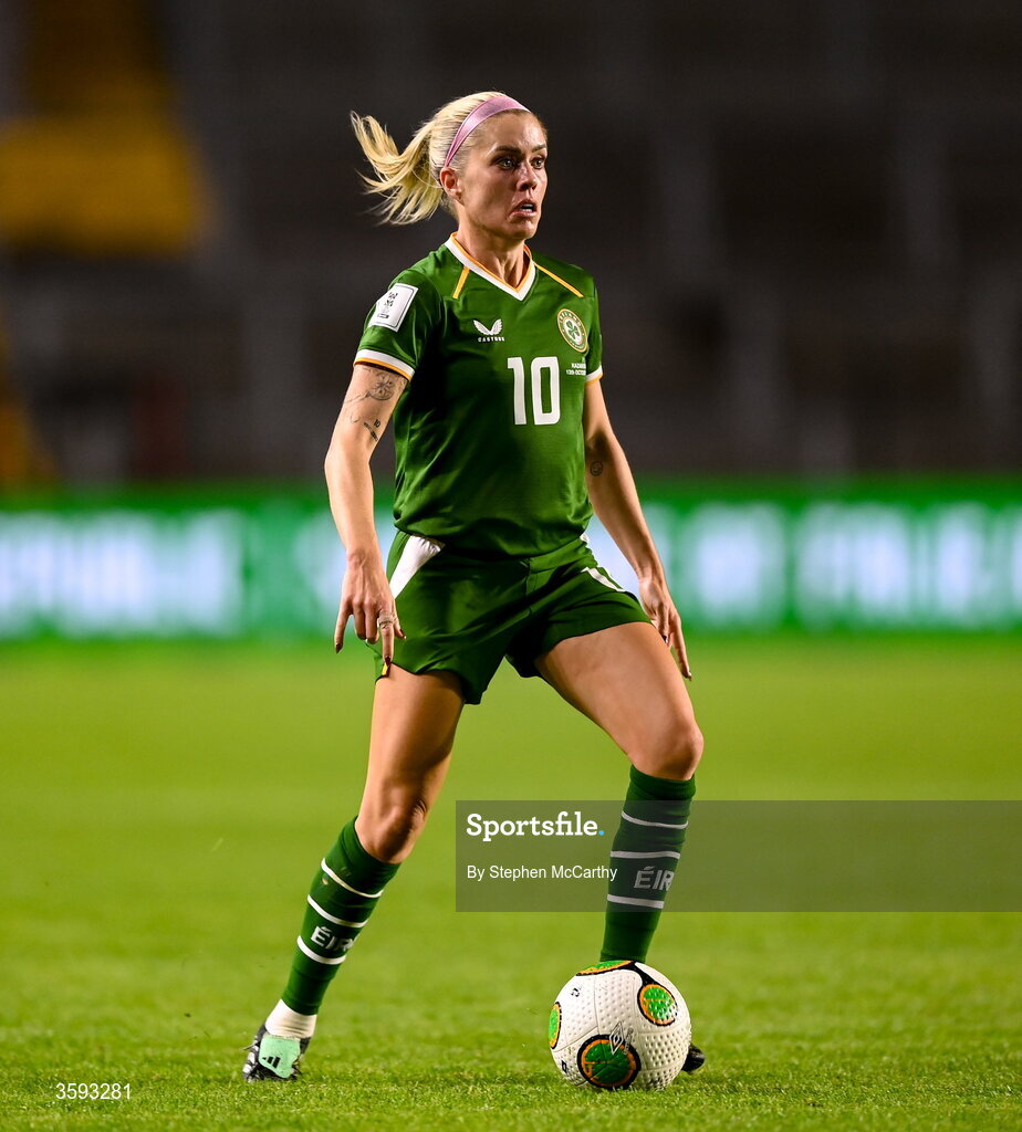 13 October 2026; Denise O’Sullivan of Republic of Ireland during the 2027 FIFA Women’s World Cup qualifying round 1 play-off second leg match between Republic of Ireland and Kazakhstan at SuperValu Páirc Uí Chaoimh in Cork. Photo by Stephen McCarthy/Sportsfile