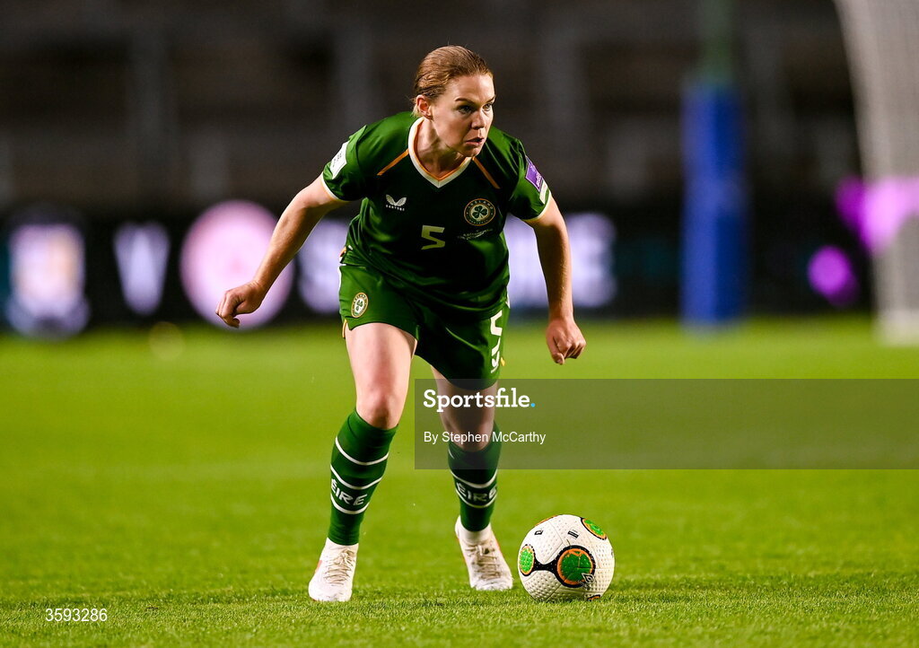 13 October 2026; Aoife Mannion of Republic of Ireland during the 2027 FIFA Women’s World Cup qualifying round 1 play-off second leg match between Republic of Ireland and Kazakhstan at SuperValu Páirc Uí Chaoimh in Cork. Photo by Stephen McCarthy/Sportsfile