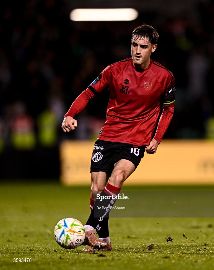 12 October 2026; Dawson Devoy of Bohemians during the SSE Airtricity Men's Premier Division match between Shamrock Rovers and Bohemians at Tallaght Stadium in Dublin. Photo by Ben McShane/Sportsfile