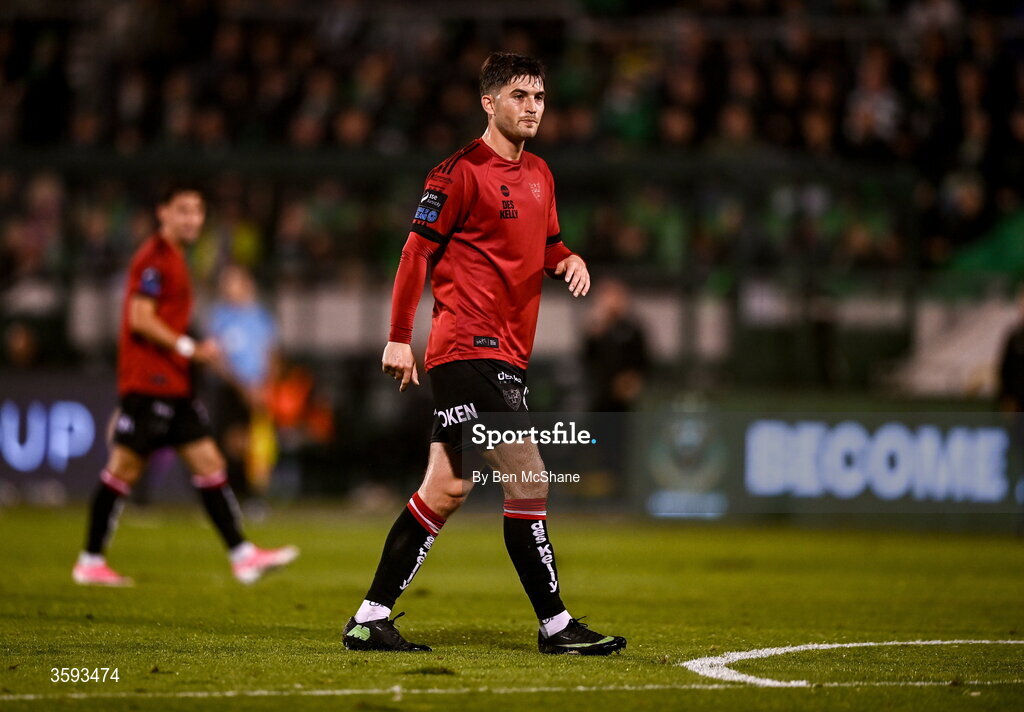 12 October 2026; Colm Whelan of Bohemians during the SSE Airtricity Men's Premier Division match between Shamrock Rovers and Bohemians at Tallaght Stadium in Dublin. Photo by Ben McShane/Sportsfile