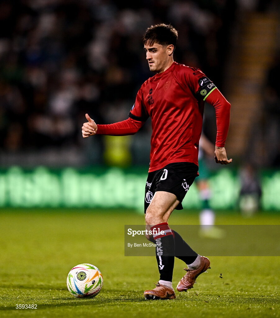 12 October 2026; Dawson Devoy of Bohemians during the SSE Airtricity Men's Premier Division match between Shamrock Rovers and Bohemians at Tallaght Stadium in Dublin. Photo by Ben McShane/Sportsfile