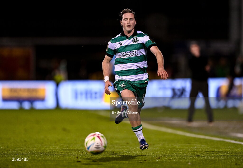 12 October 2026; Will Fitzgerald of Shamrock Rovers during the SSE Airtricity Men's Premier Division match between Shamrock Rovers and Bohemians at Tallaght Stadium in Dublin. Photo by Ben McShane/Sportsfile
