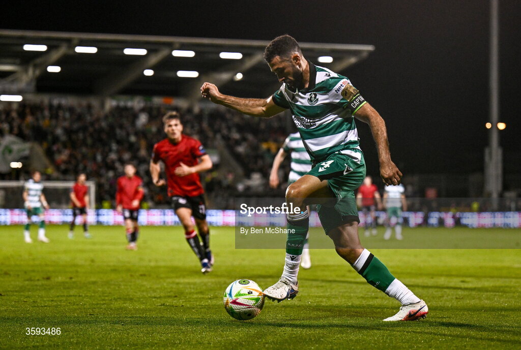 12 October 2026; Roberto Lopes of Shamrock Rovers during the SSE Airtricity Men's Premier Division match between Shamrock Rovers and Bohemians at Tallaght Stadium in Dublin. Photo by Ben McShane/Sportsfile