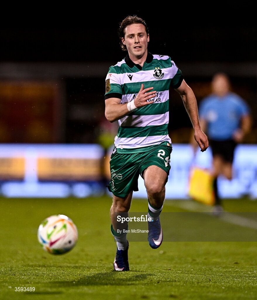 12 October 2026; Will Fitzgerald of Shamrock Rovers during the SSE Airtricity Men's Premier Division match between Shamrock Rovers and Bohemians at Tallaght Stadium in Dublin. Photo by Ben McShane/Sportsfile