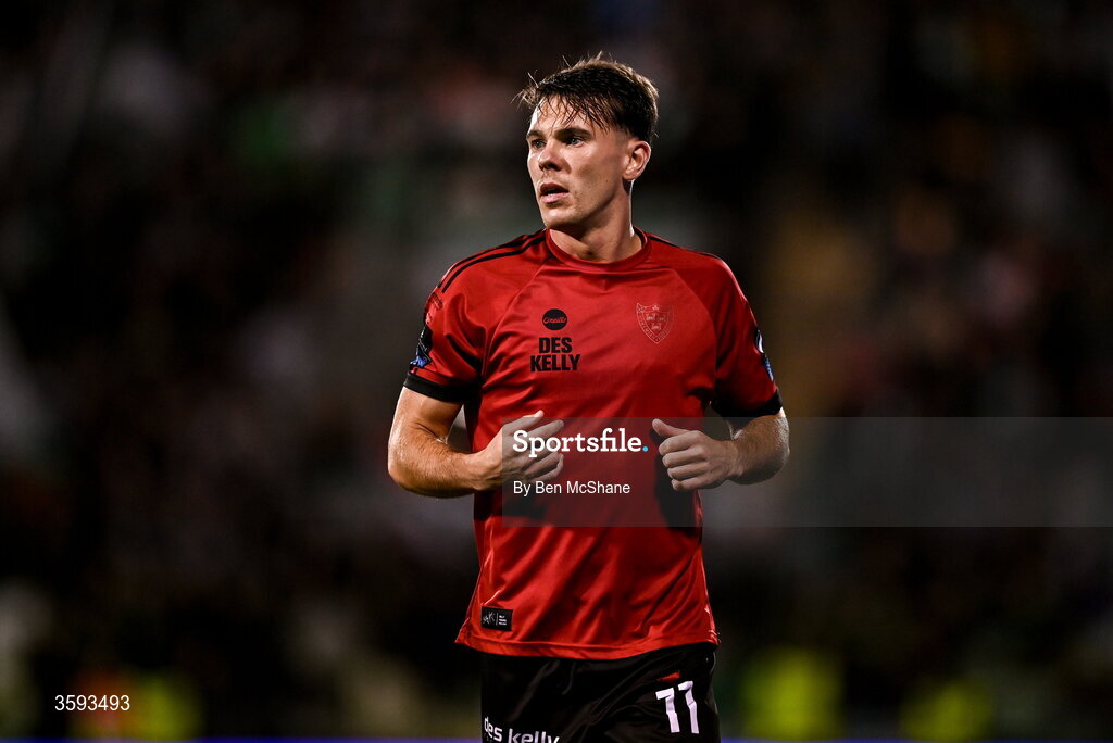 12 October 2026; Dayle Rooney of Bohemians during the SSE Airtricity Men's Premier Division match between Shamrock Rovers and Bohemians at Tallaght Stadium in Dublin. Photo by Ben McShane/Sportsfile