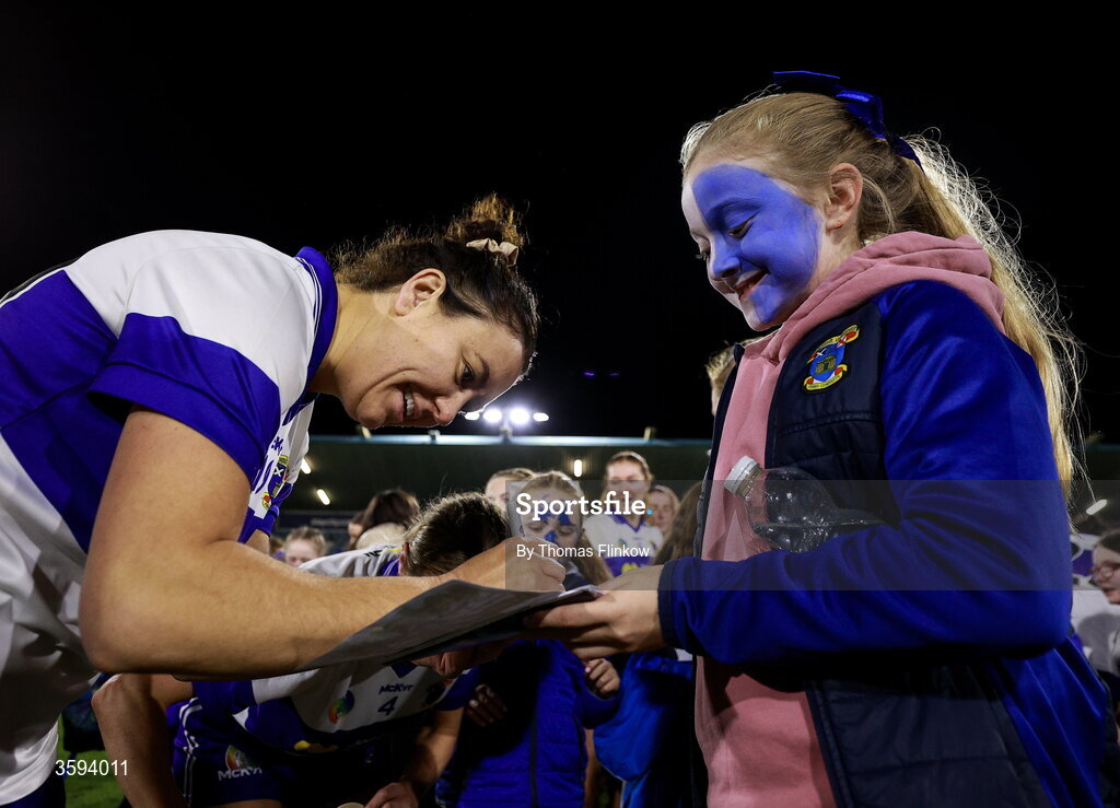 16 October 2026; Ali Maguire of St Vincent's signs autographs after the PTSB Dublin Senior Club Hurling final match between St Vincent's and St Jude's at Parnell Park in Dublin. Photo by Thomas Flinkow/Sportsfile