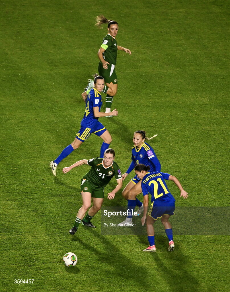 13 October 2026; Emily Murphy of Republic of Ireland during the 2027 FIFA Women’s World Cup qualifying round 1 play-off second leg match between the Republic of Ireland and Kazakhstan at Páirc Uí Chaoimh in Cork. Photo by Shauna Clinton/Sportsfile Photo by Shauna Clinton/Sportsfile