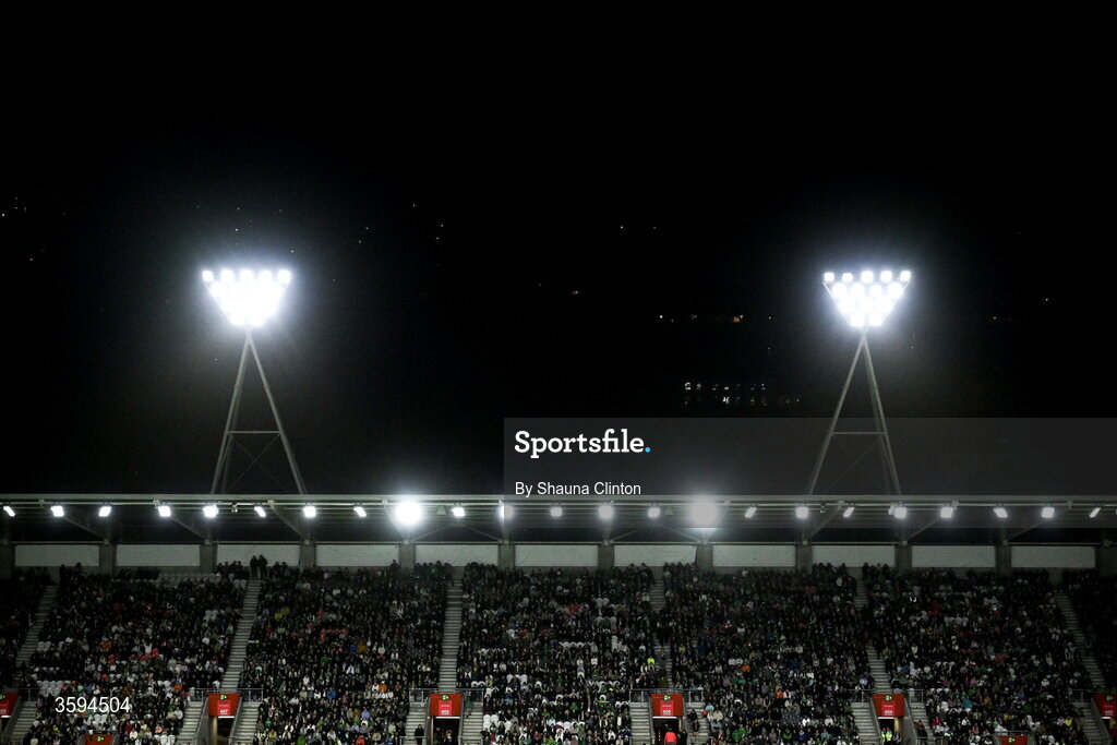 13 October 2026; A general view during the 2027 FIFA Women’s World Cup qualifying round 1 play-off second leg match between the Republic of Ireland and Kazakhstan at Páirc Uí Chaoimh in Cork. Photo by Shauna Clinton/Sportsfile Photo by Shauna Clinton/Sportsfile