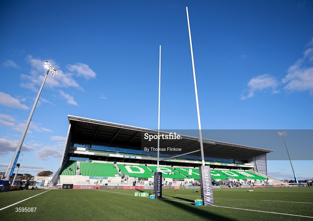 17 October 2026; A general view of Dexcom Stadium before the Investec Champions Cup Round 1 match between Connacht and Saracens at Dexcom Stadium in Galway. Photo by Thomas Flinkow/Sportsfile