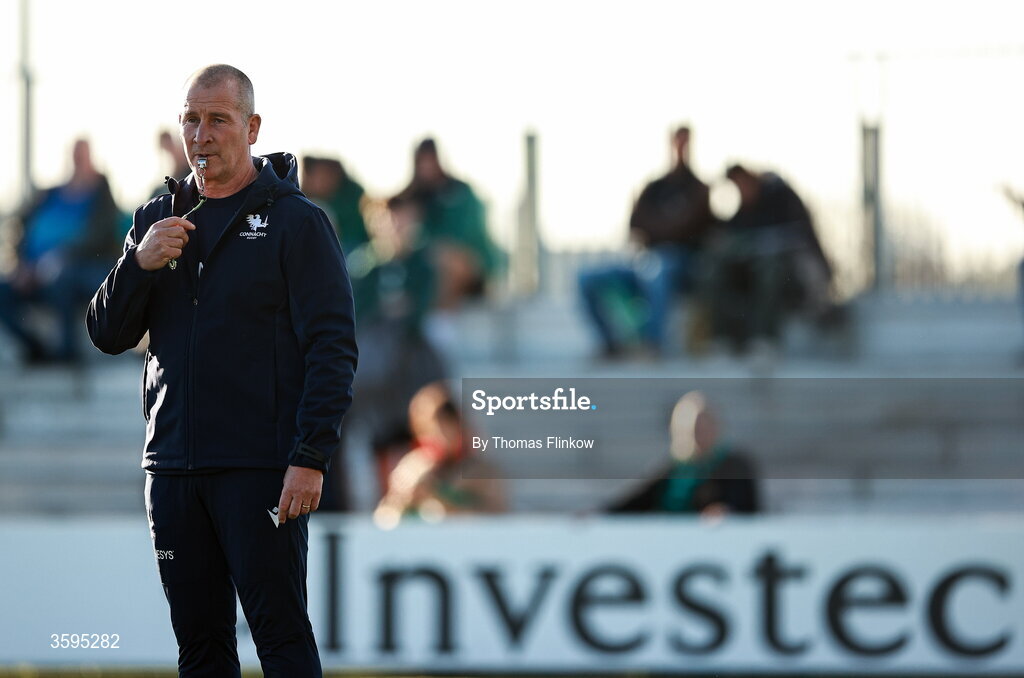 17 October 2026; Connacht head coach Stuart Lancaster before the Investec Champions Cup Round 1 match between Connacht and Saracens at Dexcom Stadium in Galway. Photo by Thomas Flinkow/Sportsfile
