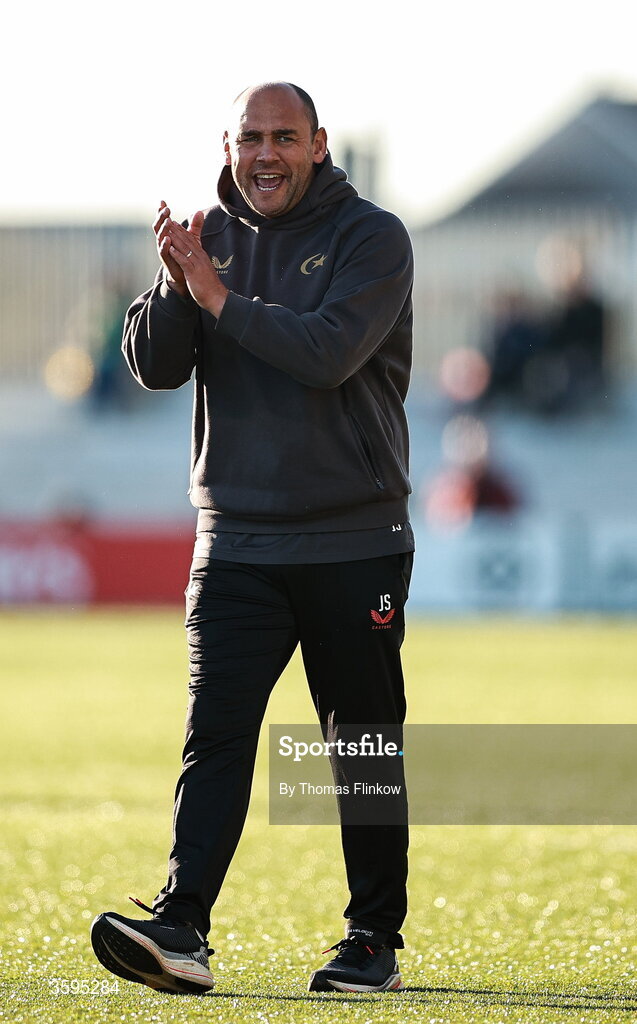 17 October 2026; Saracens head coach Joe Shaw before the Investec Champions Cup Round 1 match between Connacht and Saracens at Dexcom Stadium in Galway. Photo by Thomas Flinkow/Sportsfile