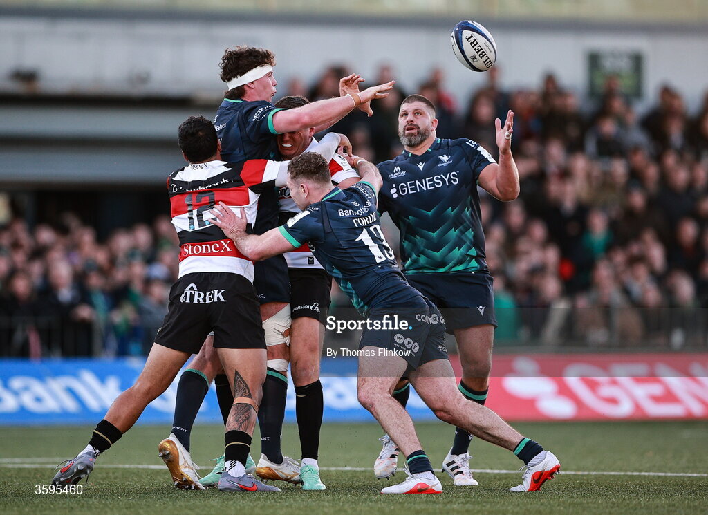 17 October 2026; Darragh Murray of Connacht during the Investec Champions Cup Round 1 match between Connacht and Saracens at Dexcom Stadium in Galway. Photo by Thomas Flinkow/Sportsfile