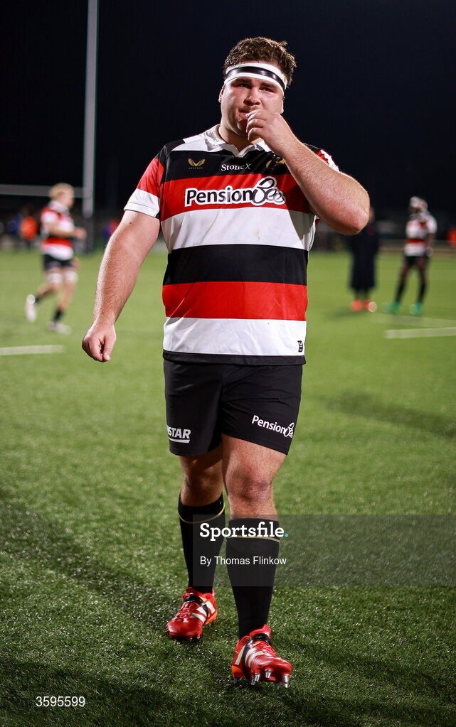 17 October 2026; A dejected Corné Weilbach of Saracens after his side's defeat in the Investec Champions Cup Round 1 match between Connacht and Saracens at Dexcom Stadium in Galway. Photo by Thomas Flinkow/Sportsfile