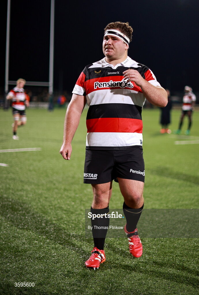17 October 2026; A dejected Corné Weilbach of Saracens after his side's defeat in the Investec Champions Cup Round 1 match between Connacht and Saracens at Dexcom Stadium in Galway. Photo by Thomas Flinkow/Sportsfile