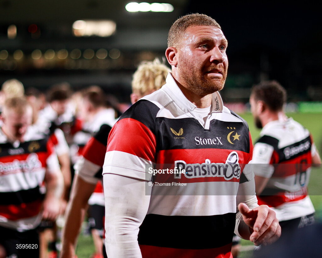 17 October 2026; Nick Isiekwe of Saracens after his side's defeat in the Investec Champions Cup Round 1 match between Connacht and Saracens at Dexcom Stadium in Galway. Photo by Thomas Flinkow/Sportsfile