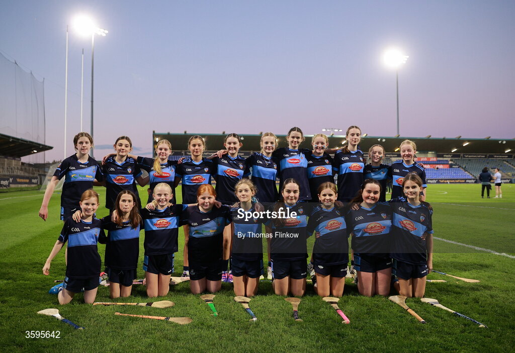 16 October 2026; The St Jude's U12 team before the PTSB Dublin Senior Club Hurling final match between St Vincent's and St Jude's at Parnell Park in Dublin. Photo by Thomas Flinkow/Sportsfile