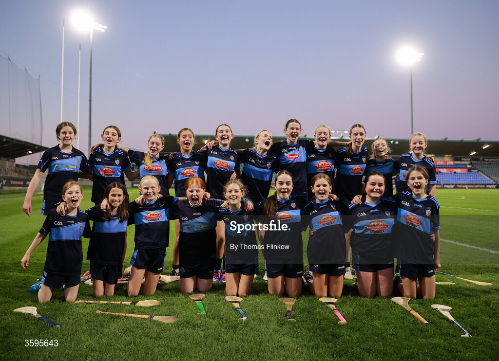 16 October 2026; The St Jude's U12 team before the PTSB Dublin Senior Club Hurling final match between St Vincent's and St Jude's at Parnell Park in Dublin. Photo by Thomas Flinkow/Sportsfile