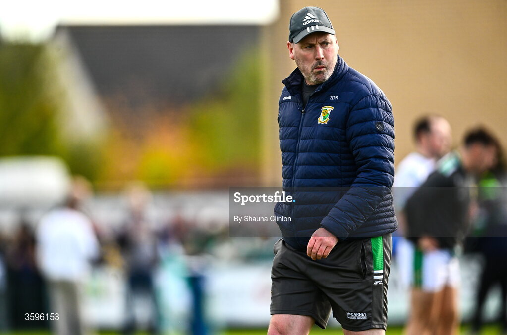 18 October 2026; Donaghmore/ Ashbourne manager Timmy O'Regan before the Meath County Senior Club Football Championship final match between Wolfe Tones and Donaghmore/ Ashbourne at Donaghmore-Ashbourne GAA Club in Ashbourne, Meath. Photo by Shauna Clinton/Sportsfile
