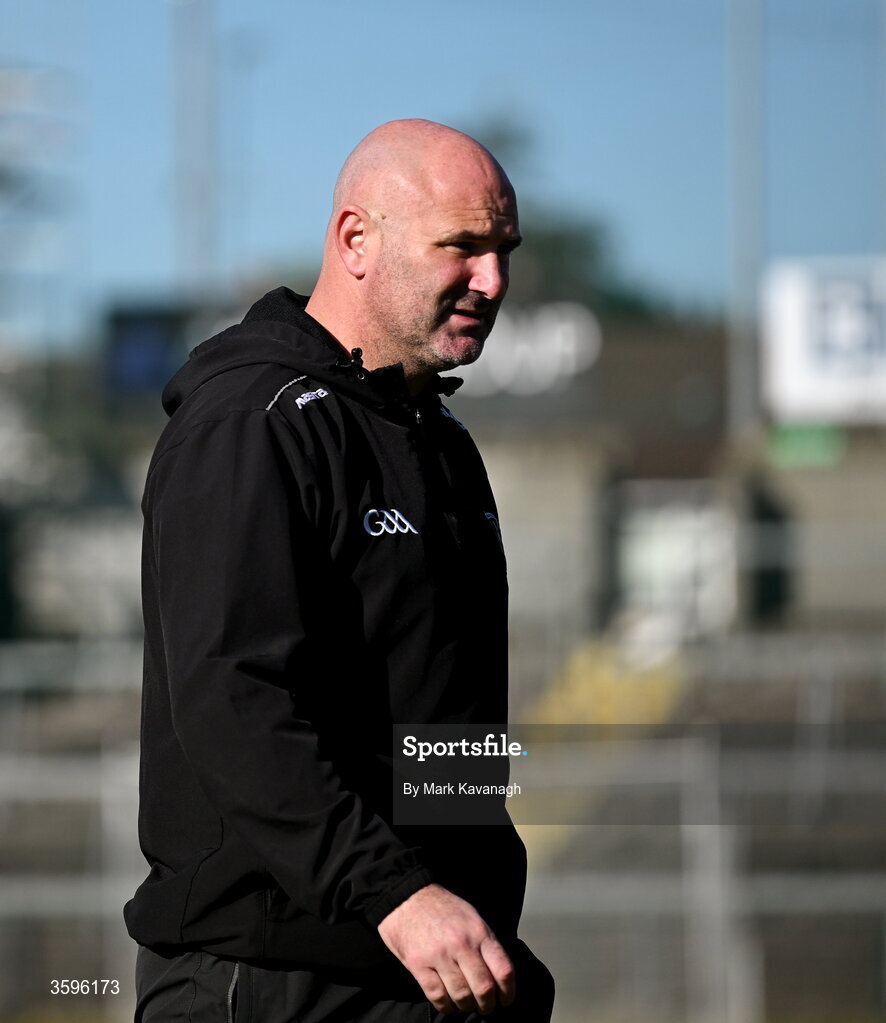 18 October 2026; Killeavy St Moninna manager Steven McDonnell before the Armagh County Senior Club Football Championship final match between Killeavy St Moninna and Crossmaglen Rangers at BOX-IT Athletic Grounds in Armagh. Photo by Mark Kavanagh/Sportsfile