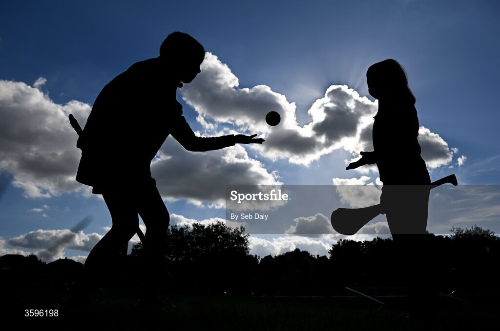 18 October 2026; Young St Finbarr's supporters, sisters, Muireann, left, age nine, and Roísín O'Sullivan, age 7, from Turners Cross, Cork, before the Cork County Premier Senior Club Hurling Championship final match between Glen Rovers and St Finbarr's at SuperValu Páirc Uí Chaoimh in Cork. Photo by Seb Daly/Sportsfile