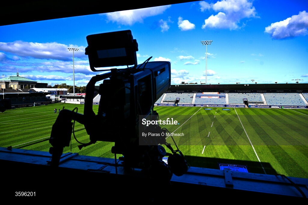 18 October 2026; A general view before the PTSB Dublin County Senior Club Football Championship final match between Castleknock and Cuala at Parnell Park in Dublin. Photo by Piaras Ó Mídheach/Sportsfile