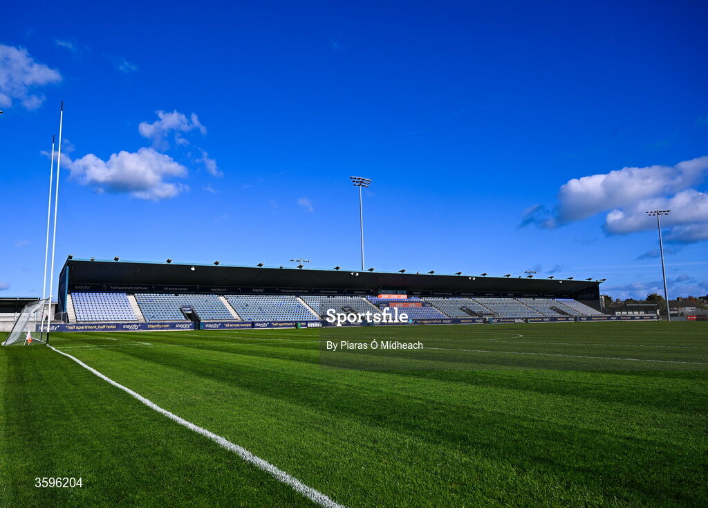 18 October 2026; A general view before the PTSB Dublin County Senior Club Football Championship final match between Castleknock and Cuala at Parnell Park in Dublin. Photo by Piaras Ó Mídheach/Sportsfile