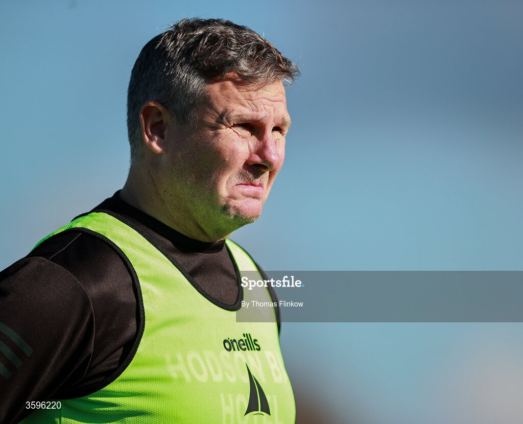 18 October 2026; St Brigid's manager Damien Mulligan before the Roscommon County Senior Club Football Championship final match between Pádraig Pearses and St Brigid's at King & Moffatt Dr Hyde Park in Roscommon. Photo by Thomas Flinkow/Sportsfile