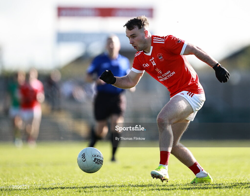 18 October 2026; Jack Tumulty of Pádraig Pearses during the Roscommon County Senior Club Football Championship final match between Pádraig Pearses and St Brigid's at King & Moffatt Dr Hyde Park in Roscommon. Photo by Thomas Flinkow/Sportsfile