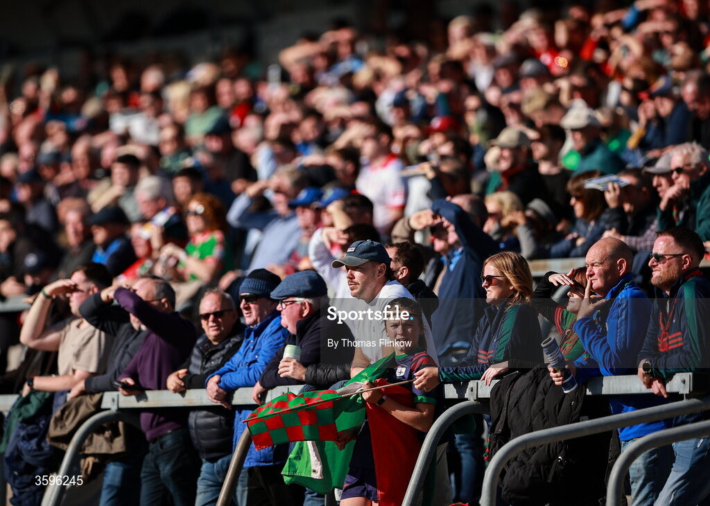 18 October 2026; Spectators during the Roscommon County Senior Club Football Championship final match between Pádraig Pearses and St Brigid's at King & Moffatt Dr Hyde Park in Roscommon. Photo by Thomas Flinkow/Sportsfile